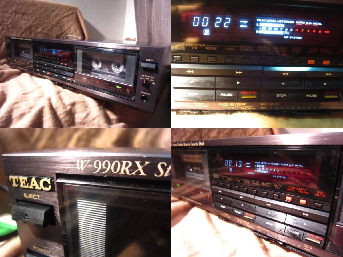 動作OK☆TEAC W-990RX☆dbx内蔵80年代ダブルカセットデッキ高級機