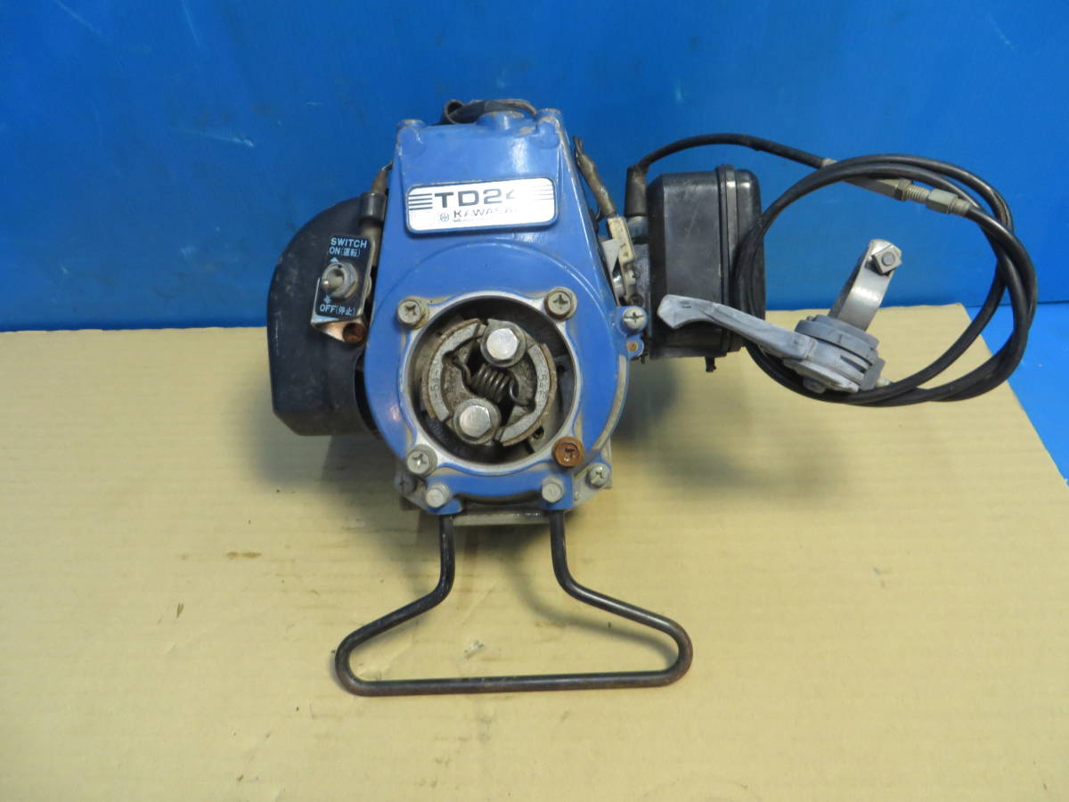 Z346☆カワサキ 刈払機 TD24 エンジン 部品取り 圧縮ありの落札情報