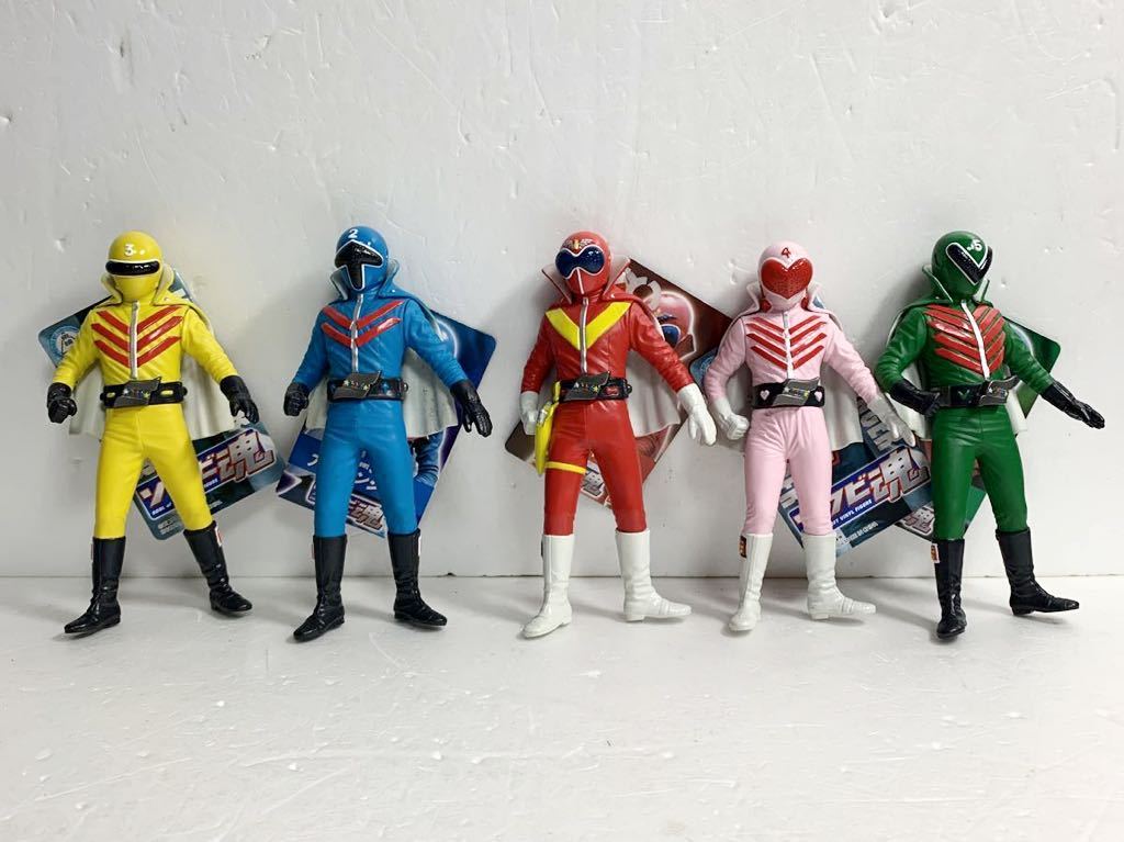 当時物 ポピー ゴレンジャー ソフビ 3体セット アカ キ ミド 昭和　 希少 Yahoo!オークション - 「ポピー ゴレンジャー」ソフビ (ビンテージ) の