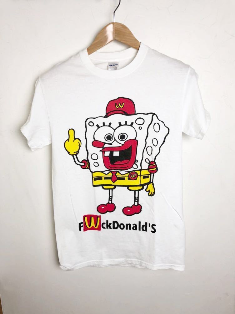 アメコミ スポンジボブ マクドナルドパロディtee Sサイズ Gildan Heavy Cotton の落札情報詳細 ヤフオク落札価格情報 オークフリー スマートフォン版