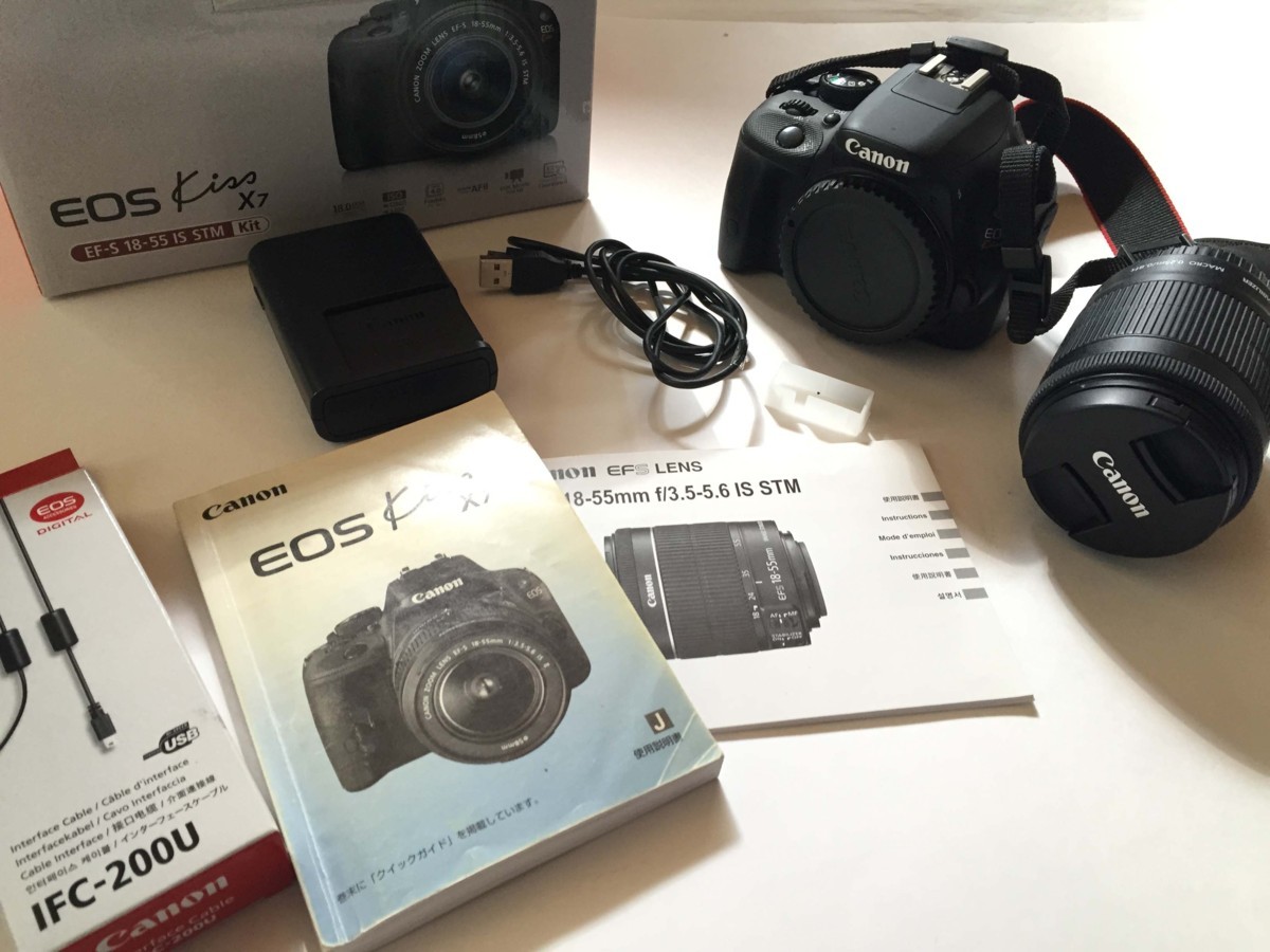 Canon キャノン ｅｏｓ ｋｉｓｓ ｘ7 Ef S 18 55mm 1 3 5 5 6 Is Stm ボディ レンズセット 動作ｏｋ インターフェースケーブル付き の落札情報詳細 ヤフオク落札価格情報 オークフリー スマートフォン版