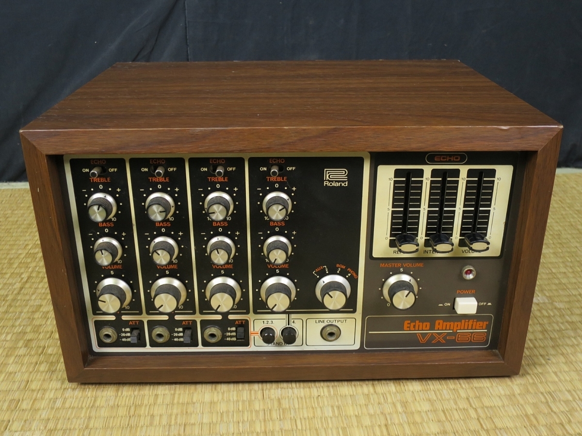 10□ROLAND ローランド エコーアンプ VX-66 ビンテージ パワード