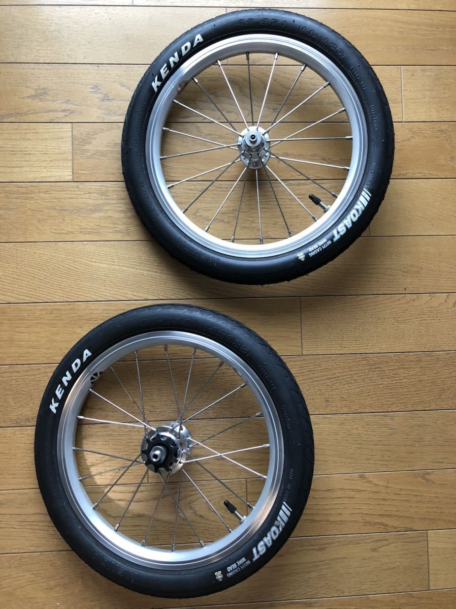 ダホン DAHON dove uno純正ホイール14インチ Fiatルノーにも 自転車