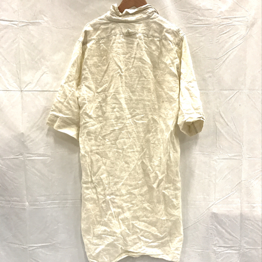 1円 マーガレットハウエル 半袖 シャツワンピース 麻 100 レディース アイボリー Margaret Howell Mhl の落札情報詳細 ヤフオク落札価格情報 オークフリー スマートフォン版