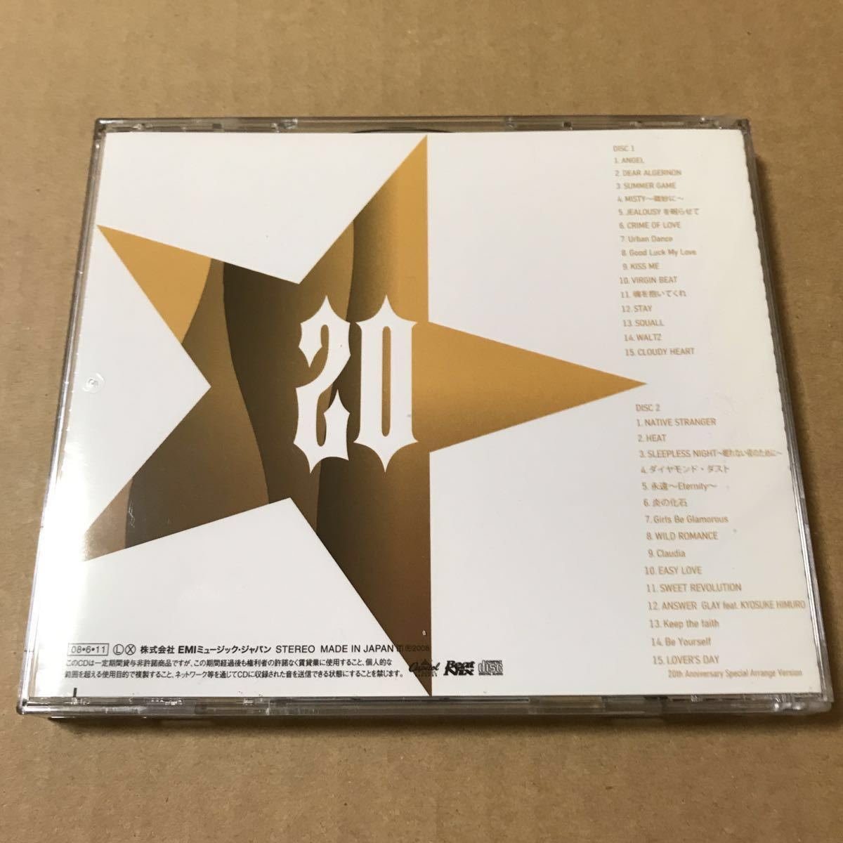 中古CD】氷室京介 KYOSUKE HIMURO 20th ANNIVERSARY ALL SINGLES