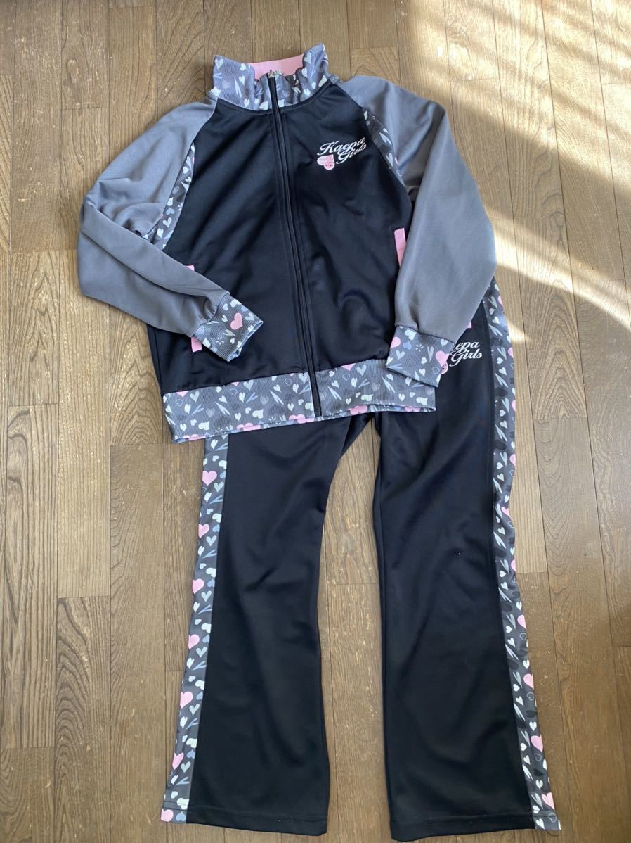Keape ジャージ上下 150センチ 上下セット キッズ 女の子 ガールズ の落札情報詳細 ヤフオク落札価格情報 オークフリー スマートフォン版