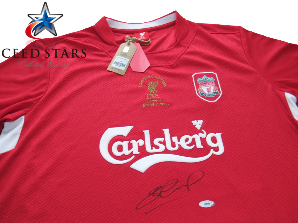 スティーブン・ジェラード サイン入りユニフォーム CL優勝記念 証明書