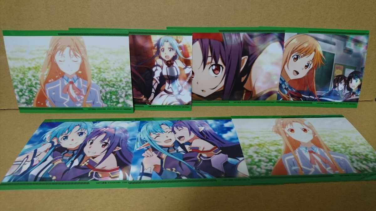 Sao ソードアート オンライン Op Ed場面カットブロマイドvol 5 シルシ 7枚コンプセット アスナ ユウキ の落札情報詳細 ヤフオク落札価格情報 オークフリー スマートフォン版