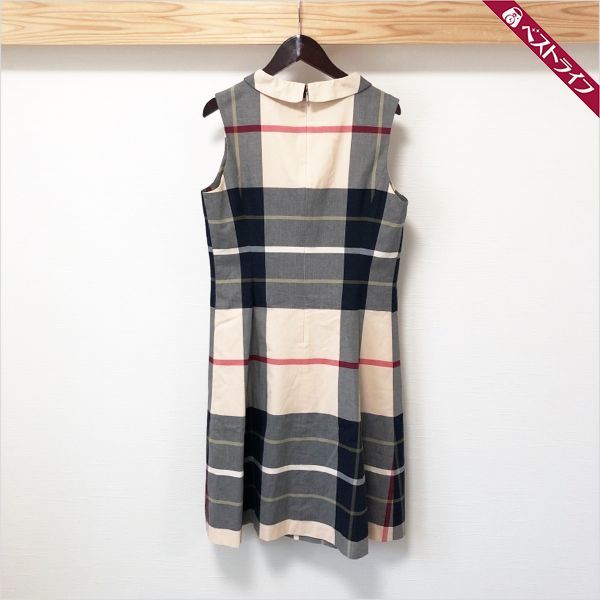 送料無料 ヨークランド コットン100 ノースリーブ ワンピース 9ar チェック柄 ベルト ベージュ系 紺系 レディース 003 の落札情報詳細 ヤフオク落札価格情報 オークフリー スマートフォン版