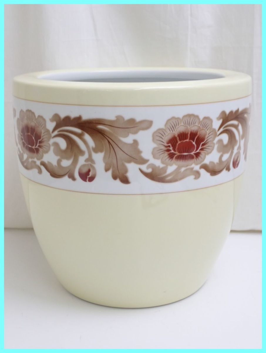 火鉢 オールドノリタケ 月桂樹印 菊牡丹文がレトロな手あぶり火鉢 傘