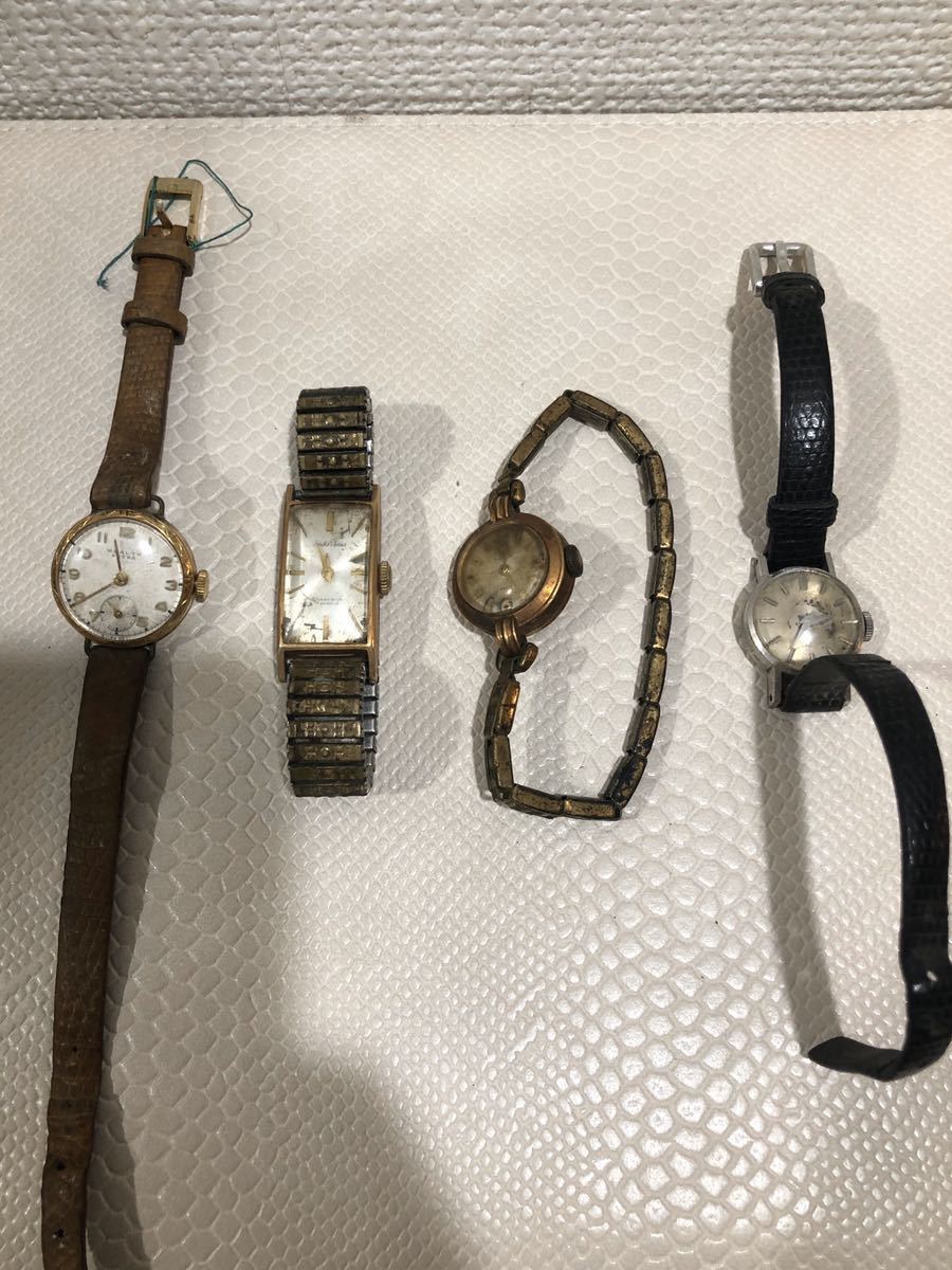 Waltham Seiko 金 プラチナ 時計 セイコー 18k 14k Pt レディース腕時計 4本 の落札情報詳細 ヤフオク落札価格情報 オークフリー スマートフォン版