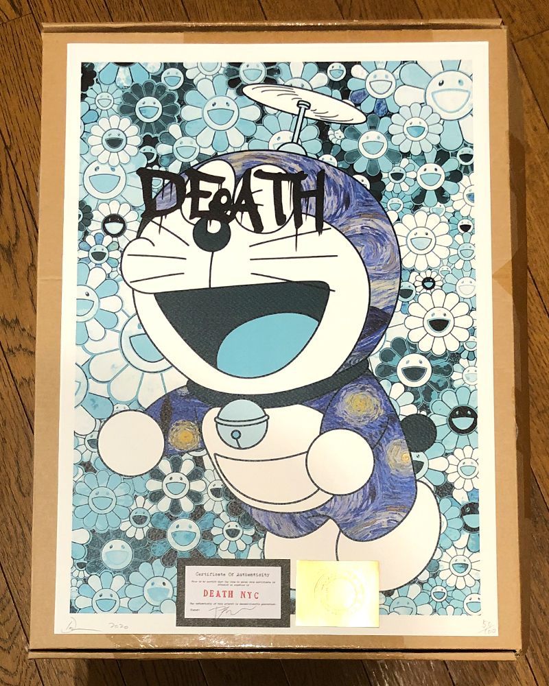 新品 希少 正規品 年 最新作 世界限定100枚 Death Nyc ドラえもん 村上隆 カイカイキキ お花畑 ゴッホ 月星夜 藤子不二雄 Banksy Kaws50 100 の落札情報詳細 ヤフオク落札価格情報 オークフリー スマートフォン版