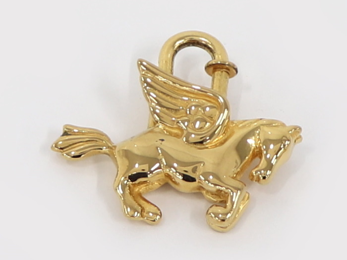 中古 エルメス カデナ バッグチャーム ペガサス ゴールド メタル 1993年限定 の落札情報詳細 ヤフオク落札価格情報 オークフリー スマートフォン版