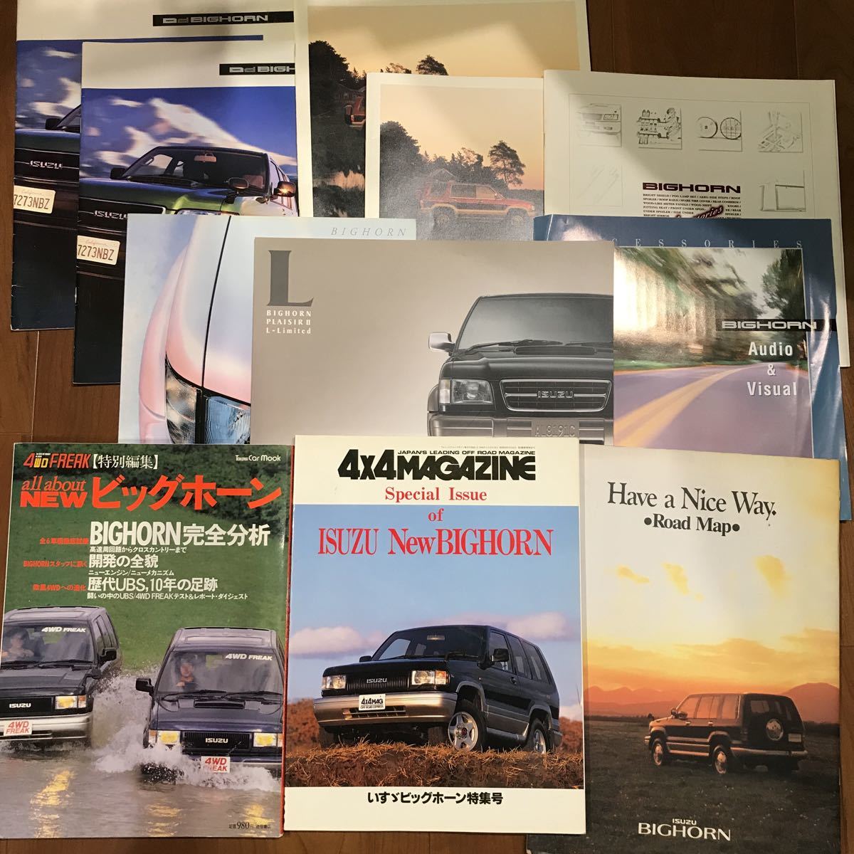 いすゞ ビッグホーン Isuzu Bighorn カタログ ロードマップ 雑誌 本 4 4マガジン 4wdフリーク 当時物 の落札情報詳細 ヤフオク落札価格情報 オークフリー スマートフォン版