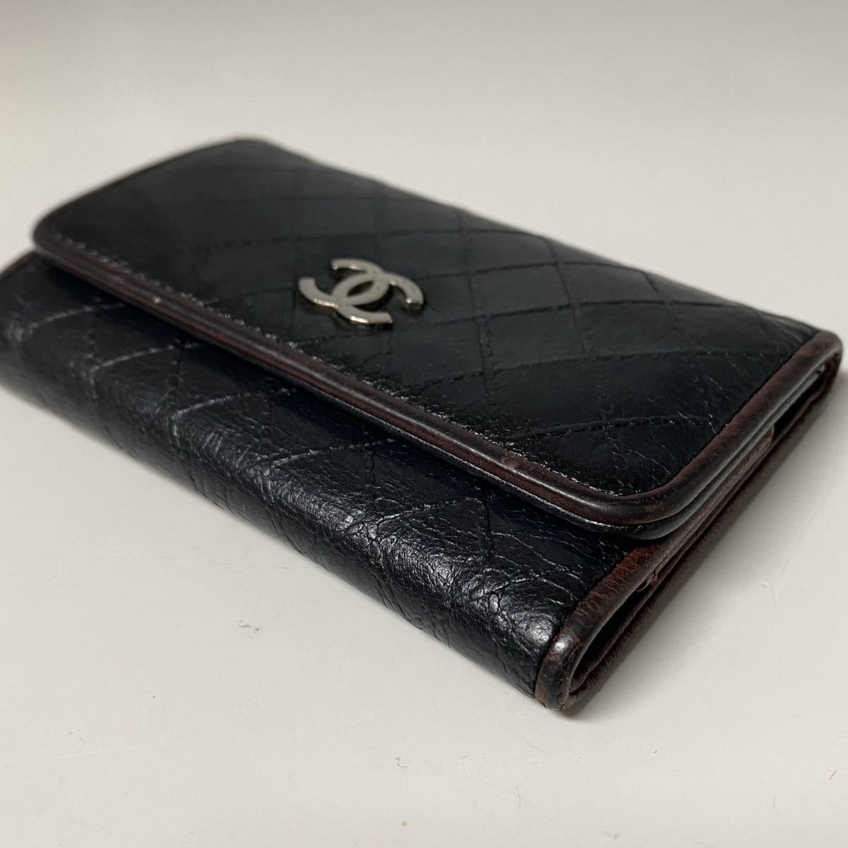 Chanel シャネル キーケース キーホルダー マトラッセ ステッチ 6連キーケース 中古品 格安 の落札情報詳細 ヤフオク落札価格情報 オークフリー スマートフォン版
