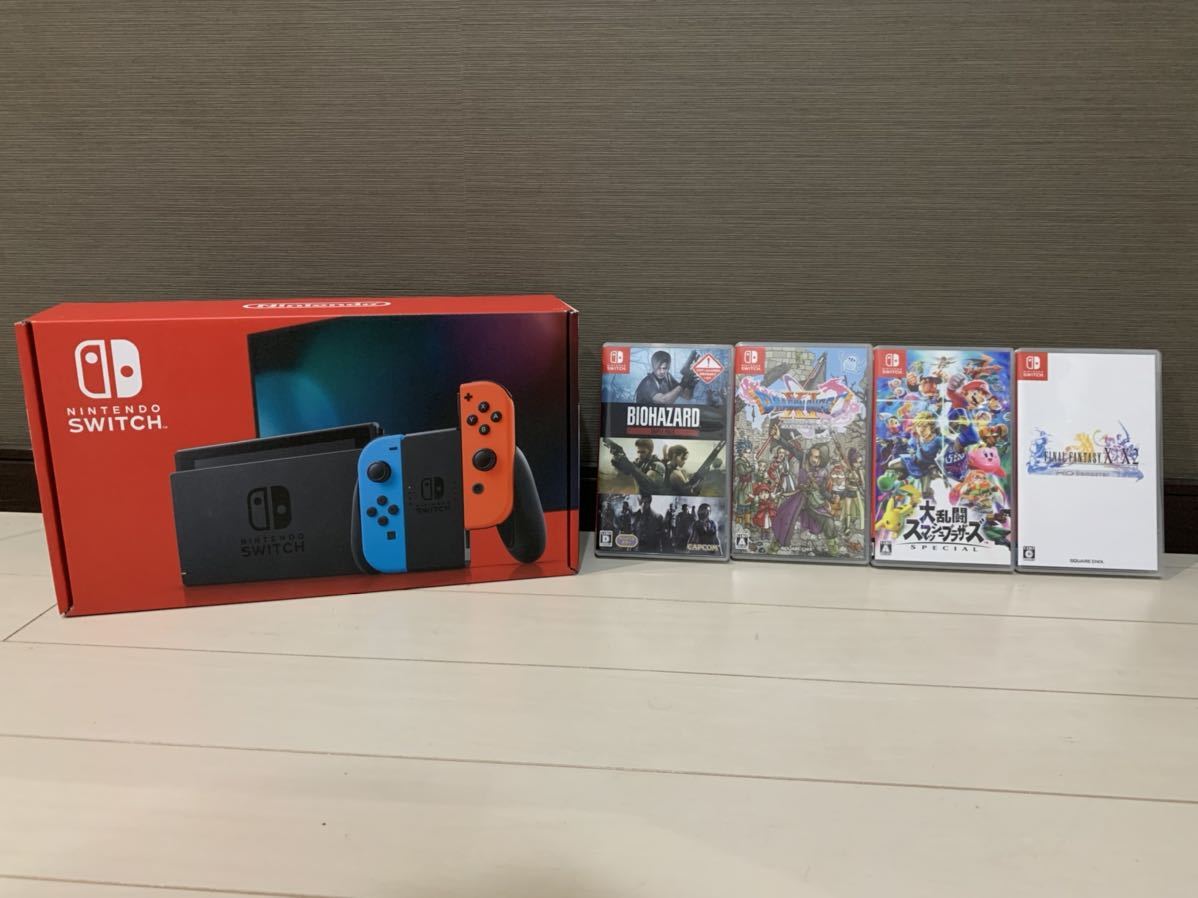 ソフトセット品 任天堂 Nintendo Switch スイッチ 本体 新型モデル ゲーム機 大乱闘スマッシュブラザーズなど ソフト４本 の落札情報詳細 ヤフオク落札価格情報 オークフリー スマートフォン版