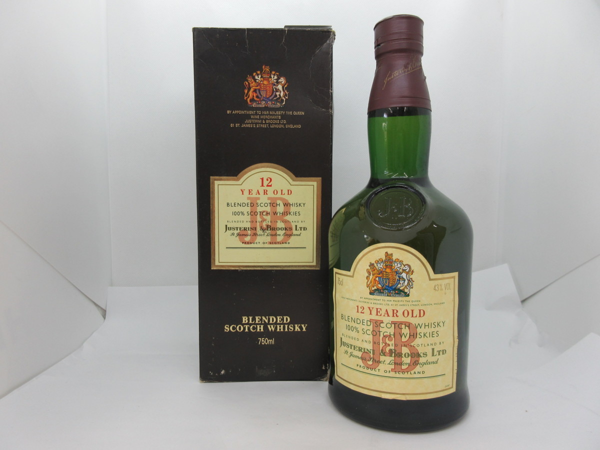 〇〇 JUSTERINI＆BROOKS LTD 12年 スコッチ ウィスキー 750ml 43％ 未開栓 〇〇 JUSTERINI＆BROOKS LTD 12年 スコッチ ウィスキー 750ml 43