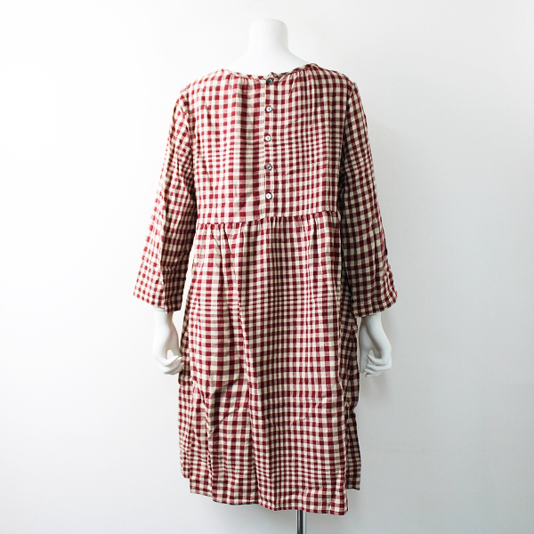 Sm2 サマンサモスモス リネン コットン ギンガムチェック ギャザー ワンピース M レッド ベージュ の落札情報詳細 ヤフオク落札価格情報 オークフリー スマートフォン版