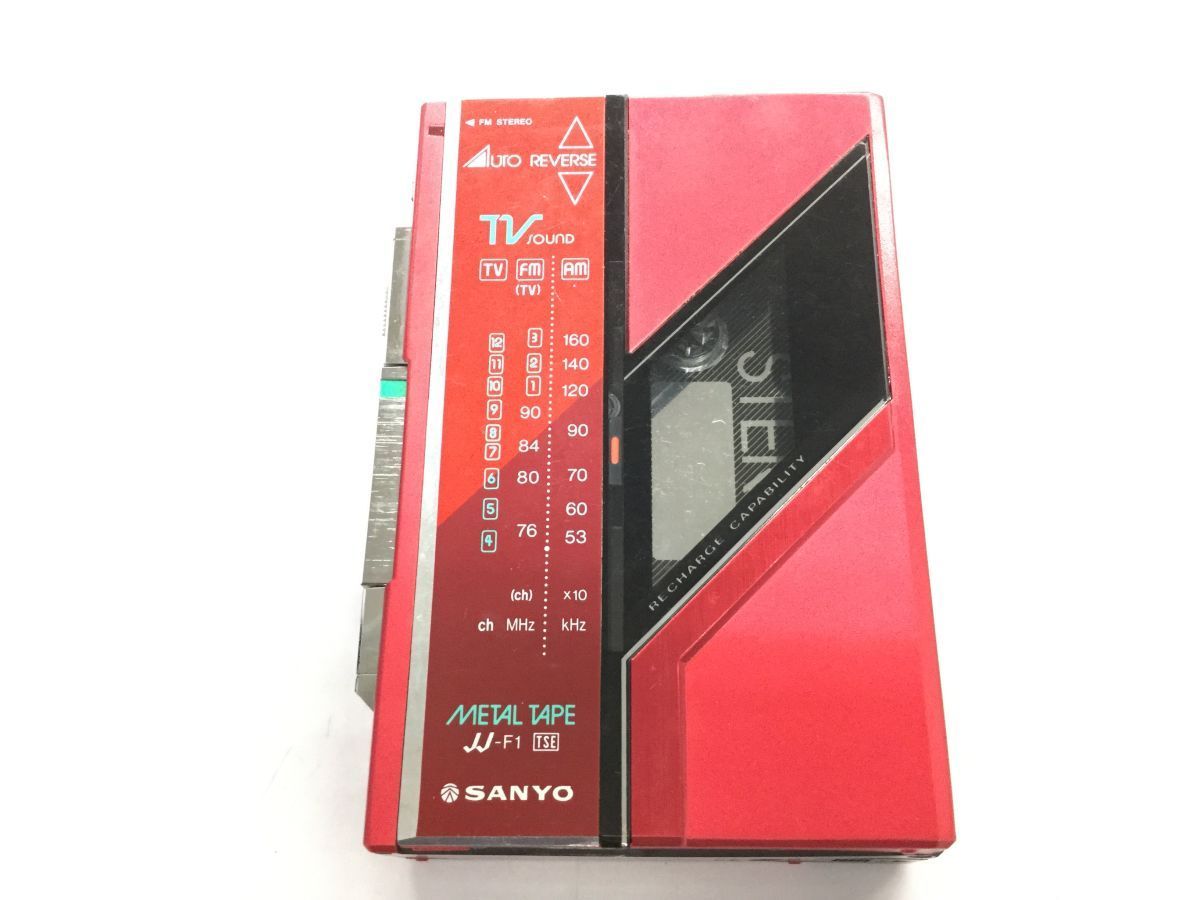 8502W] SANYO JJ-F1 ポータブルカセットプレーヤー◇ジャンク品の落札