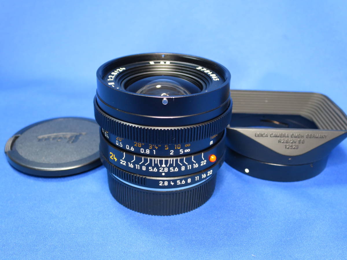レンズ(単焦点) Leica ELMARIT-R 24mm F2.8 ROM 美品〉LEICA ELMARIT-R 24mm f2.8