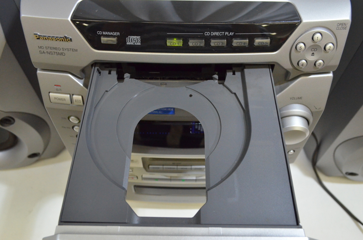 中古☆Panasonic SA-NS75MD SB-NS75 MD/CDシステムコンポ