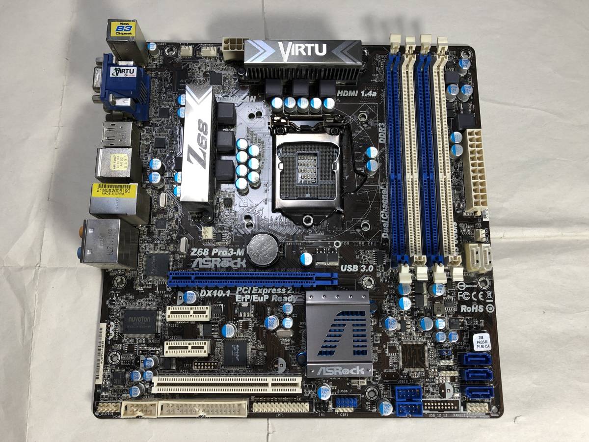 ジャンク Asrock Z68 Pro3 M の落札情報詳細 ヤフオク落札価格情報 オークフリー スマートフォン版
