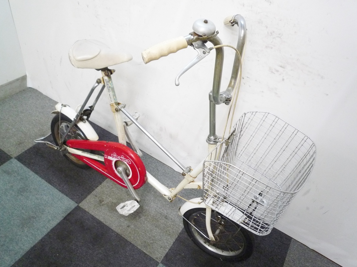 折り畳み自転車 14インチ ブリヂストン ワンタッチ ピクニカ 前カゴ