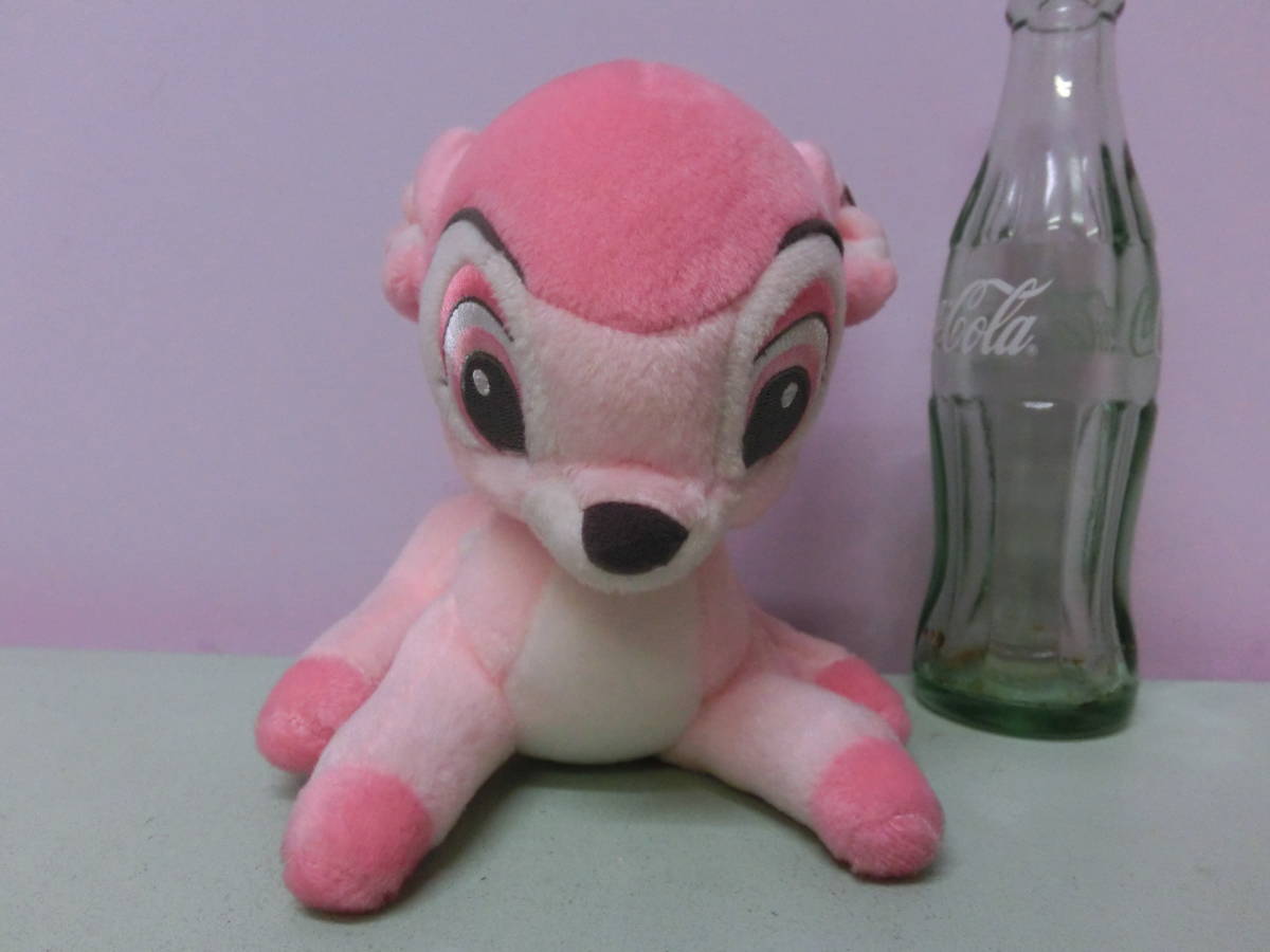 ディズニー バンビ ビンテージ ぬいぐるみ人形 ピンク 長さ約18cm Bambi Disney Vintage Stuffed Plush Doll 可愛い パステル 昭和レトロ の落札情報詳細 ヤフオク落札価格情報 オークフリー スマートフォン版