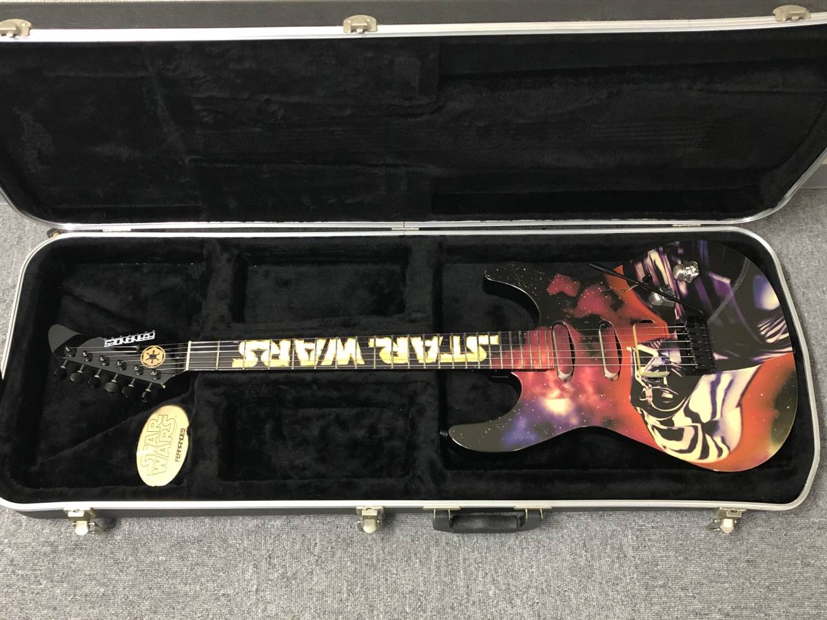 一円スタート売り切りFERNANDES SW-85ST Star Wars Darth Vader Guitar