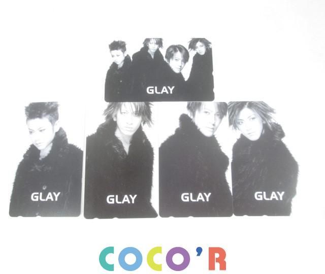 同梱可】良品 テレホンカード アーティスト GLAY TERU TAKURO HISASHI
