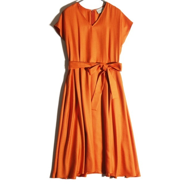 新品 H4503f38 ユナイテッドアローズ 新品 ベルト付き フレンチスリーブ Vネック フレアワンピース オレンジ 38 ロングワンピース 春夏 の落札情報詳細 ヤフオク落札価格情報 オークフリー スマートフォン版