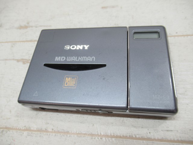 ☆SONY MZ-E3 ポータブルMDプレーヤー グレー WALKMAN ソニー