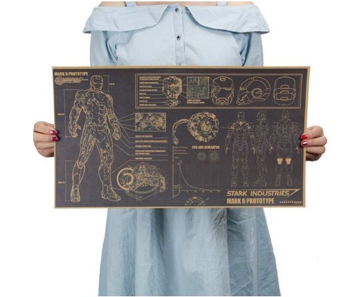 新品 ポスター アイアンマン設計図ポスター スタークインダストリー製 の落札情報詳細 ヤフオク落札価格情報 オークフリー スマートフォン版