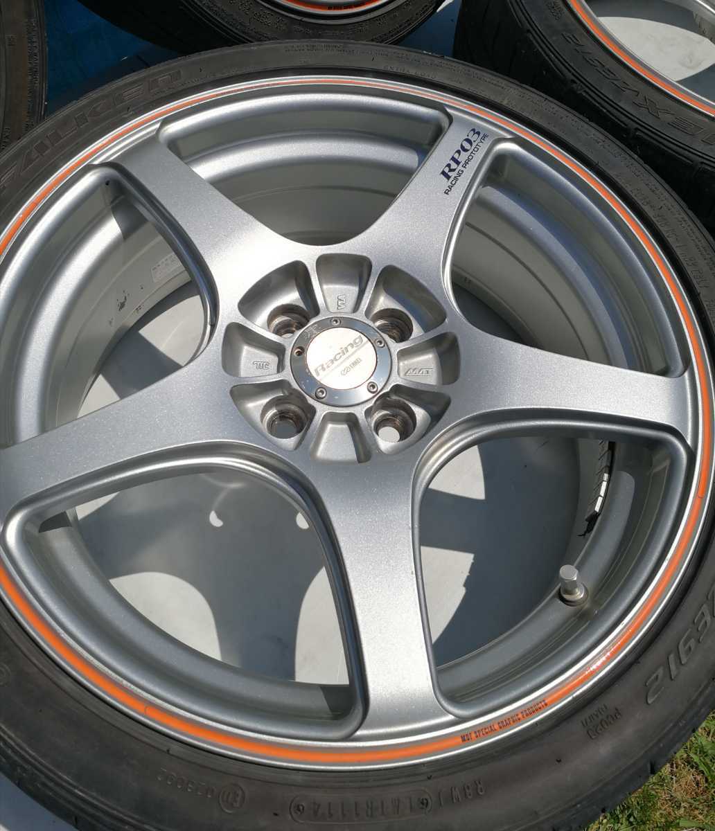 エンケイ/ENKEI Racing RP03 17×7J 4H 100 +35 4本 Z12キューブなどの