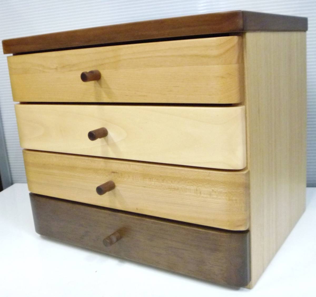 マルヨシ 民芸 家具 テイク ケース チェスト 小物入れ 4段 70213 天然