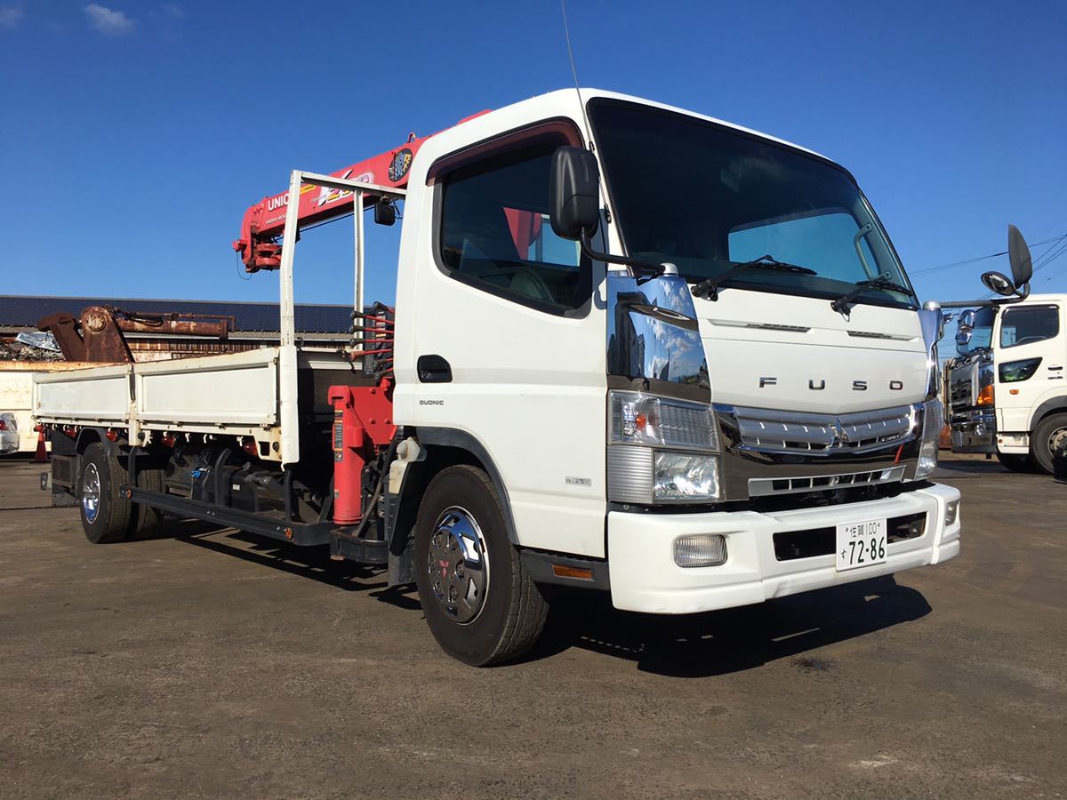 売りきり 三菱 キャンター ユニック車 平成24年式 車検1年付 の落札情報詳細 ヤフオク落札価格情報 オークフリー スマートフォン版