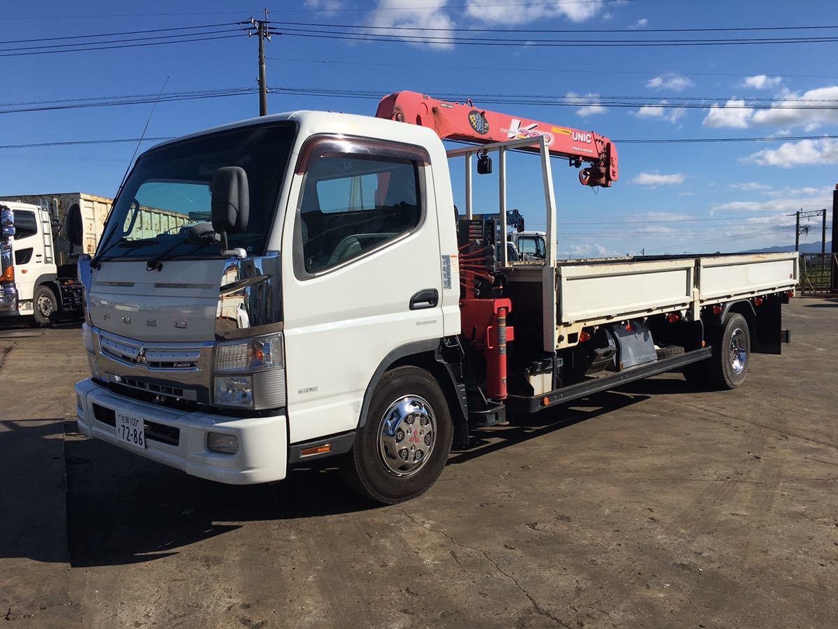 売りきり 三菱 キャンター ユニック車 平成24年式 車検1年付 の落札情報詳細 ヤフオク落札価格情報 オークフリー スマートフォン版