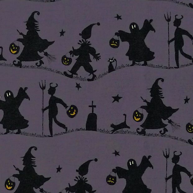 新品 Mo 3761 クロネコ 魔女 ピエロ お化け 悪魔のシルエット ムラサキ ストライプ コットンプリント生地 の落札情報詳細 ヤフオク落札価格情報 オークフリー スマートフォン版