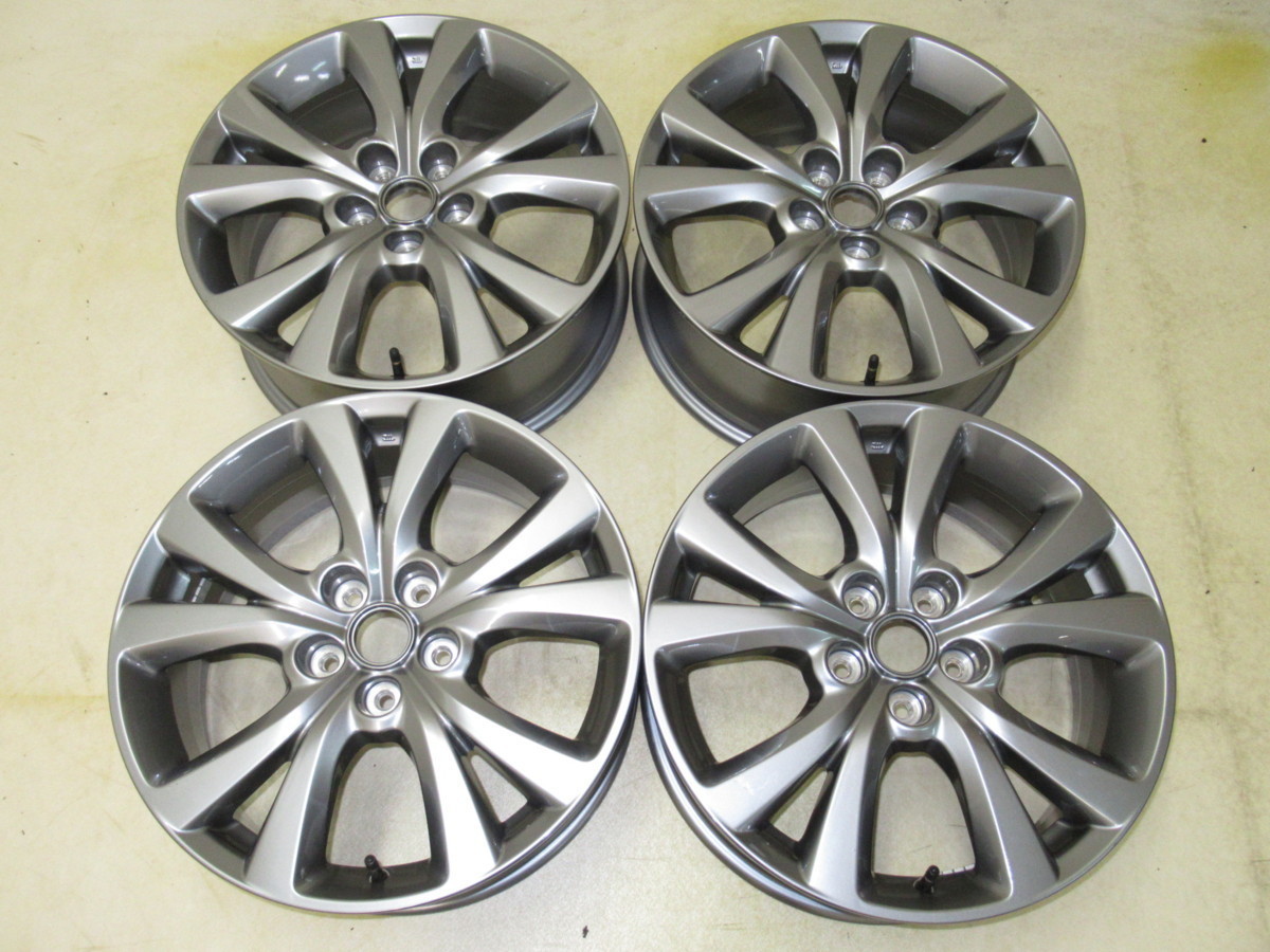 1円スタート売切り！マツダCX-30純正 7J-18 off+45 pcd114.3/5H ハブ径