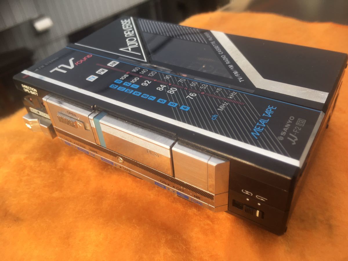 Sanyo JJ-F2 サンヨー カセットプレーヤー アンティーク（SANYO