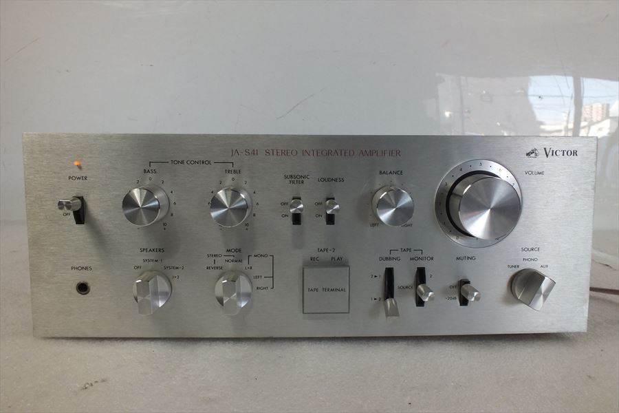 ☆VICTOR ビクター プリメインアンプ JA-S41 中古 現状品 200601R2280