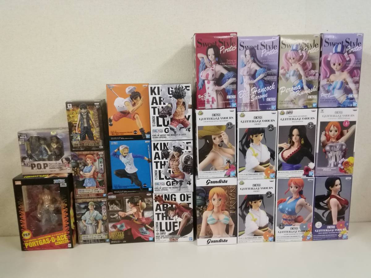 新品 One Piece ワンピース フィギュア多数 全23体 P O P Dxf Glitter Glamoursなどアミューズメント景品 の落札情報詳細 ヤフオク落札価格情報 オークフリー スマートフォン版