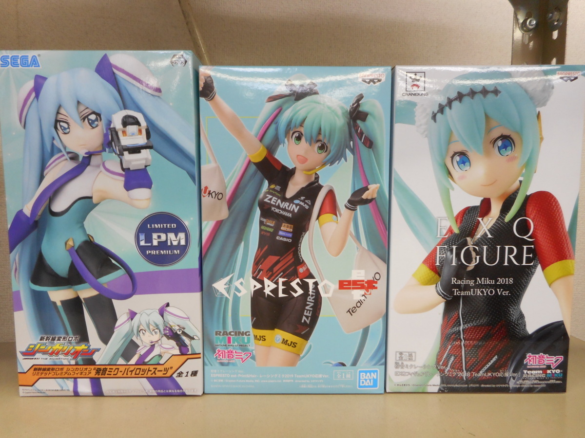 初音ミク フィギュア 6点セット SPM レーシングミク シンカリオン 新品】pp9525◇同梱不可 未開封 初音ミク プライズフィギュア6点セット