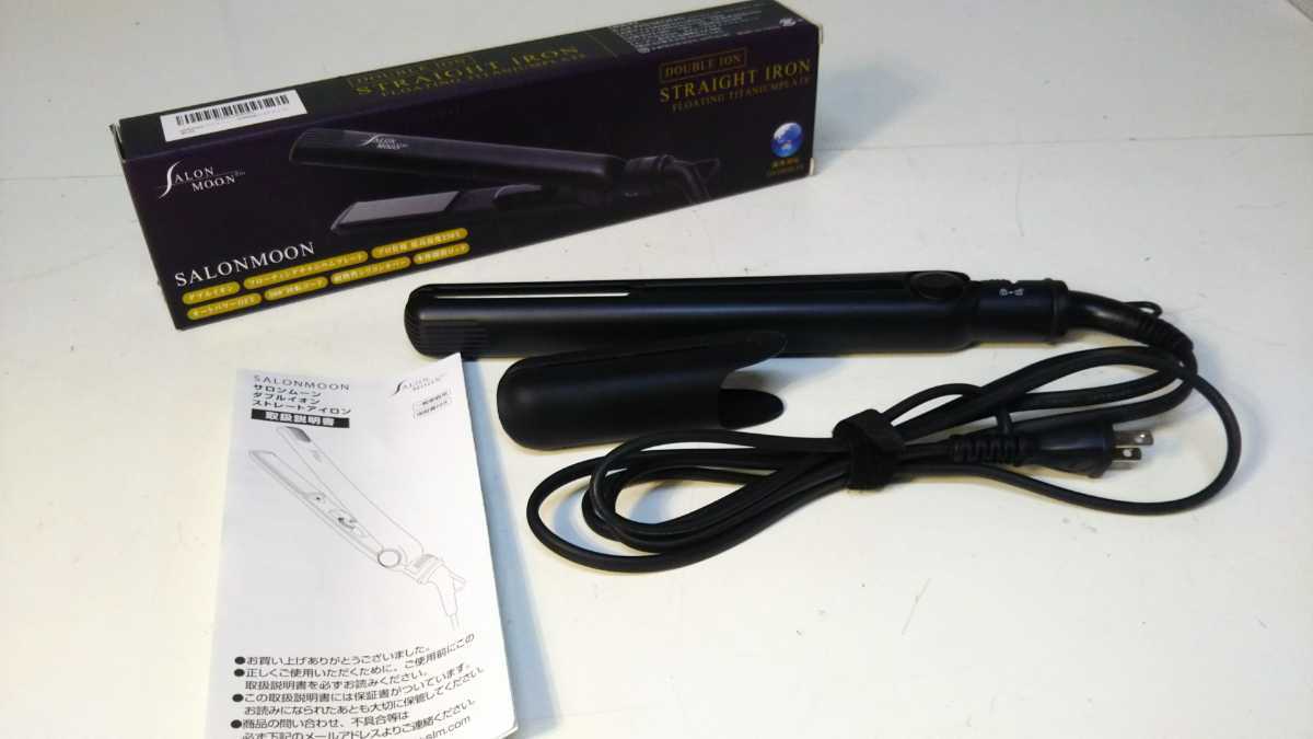 S Salonmoon サロンムーンプロ ダブルイオン ストレートアイロン の落札情報詳細 ヤフオク落札価格情報 オークフリー スマートフォン版
