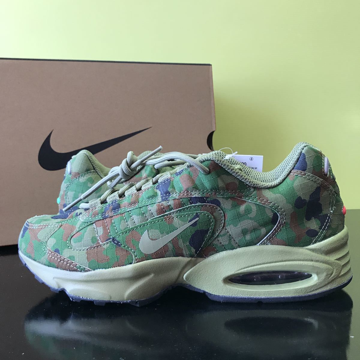 新品 27 0cm 定価円 Nike Air Max Triax 96 Sp Safari ナイキ エアマックス トライアックス 迷彩 スニーカー カモ Ct5543 300 Us9 の落札情報詳細 ヤフオク落札価格情報 オークフリー スマートフォン版