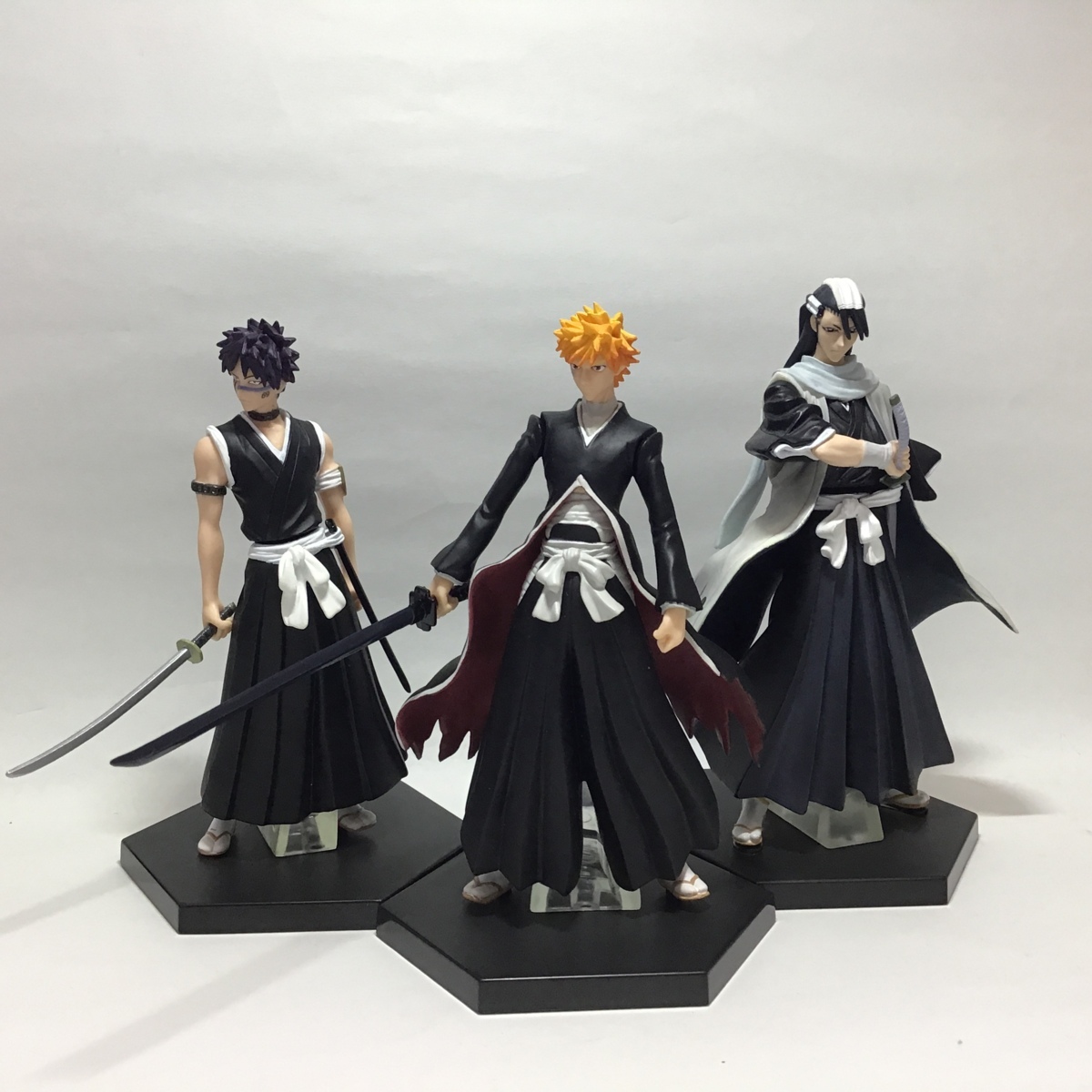 開封現状品 BLEACH ブリーチキャラクターズ 3体セット 朽木白哉 黒崎一