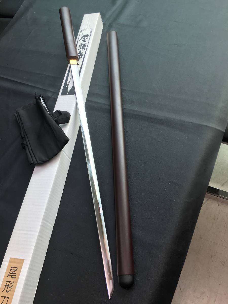 新品】特価 尾形刀剣 座頭市 仕込み杖 楕円茶鞘 日本刀 歴史 美術品