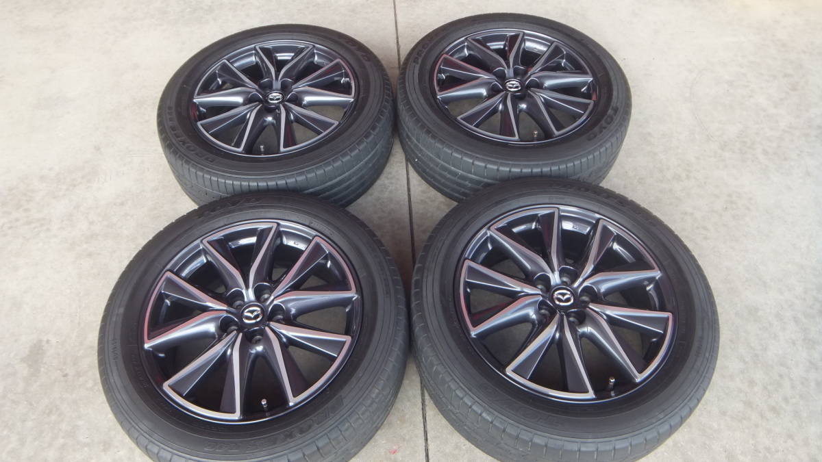 マツダ　CX-8 純正　19インチ １本のみブラックトーンエディション純正美品 CX-8 CX-5 ブラックトーンエディション 純正 ホイール タイヤ セット
