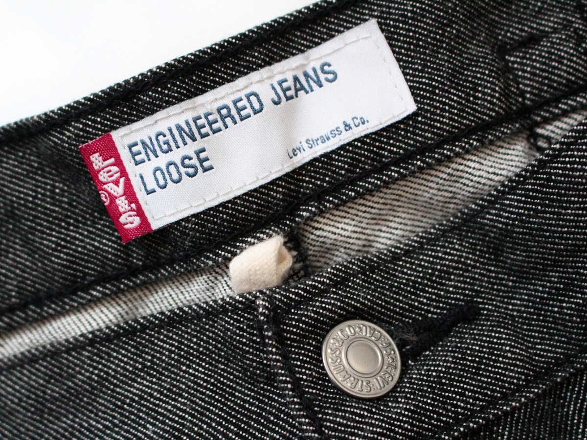 リーバイス【Levi's ENGINEERED JEANS LOOSE】ブラックデニム パンツ