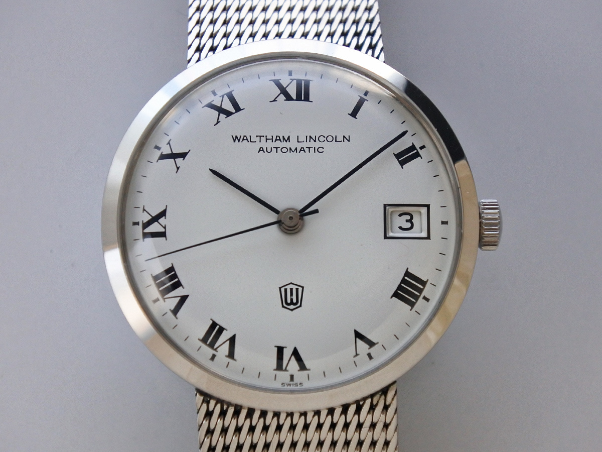70s WALTHAM LINCOLN ウォルサム 手巻 純正ブレス 腕時計 70s WALTHAM LINCOLN ウォルサム 手巻 純正ブレス 腕時計